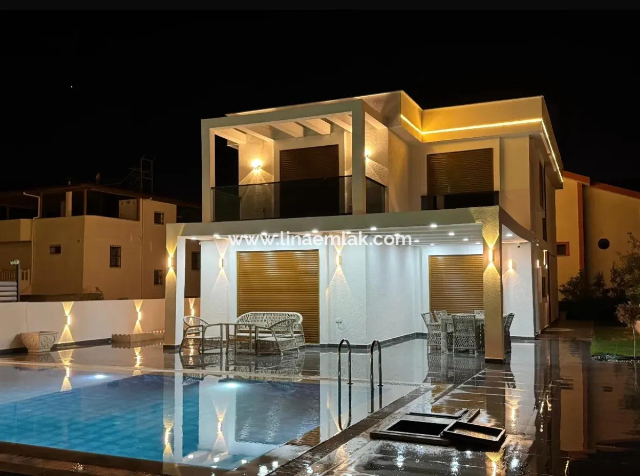 Didim Akbuk Mh For Sale Very Close To The Sea 4 1 Separate Kitchen New Villa With Pool