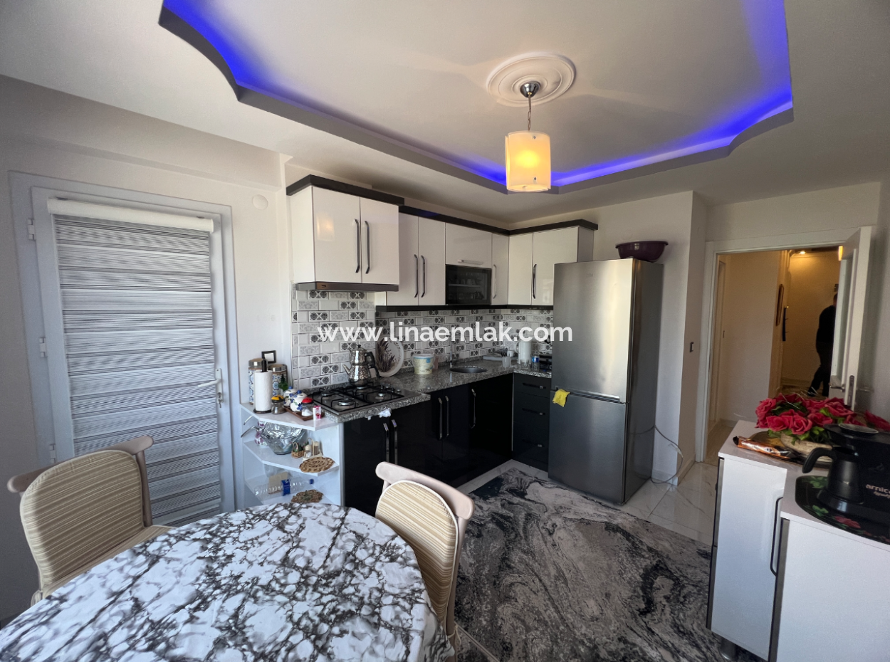 Didim Efeler Mh Front Façade For Sale 2 1 Separate Kitchen Apartment With Elevator